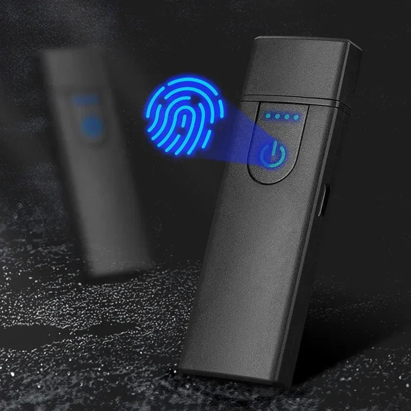 Fingerprint Touch Induction Heating Wire Lighter USB Rechargeable Lighters Cheap Business Gifts 2024