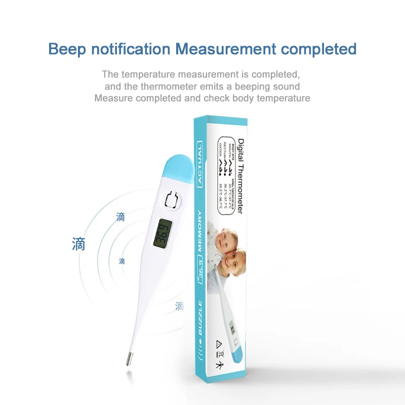 Baby Adult Home Digital Thermometer Portable Electronic Accurate Thermometer Fever Cold Underarm Oral Body Head Healthy Care