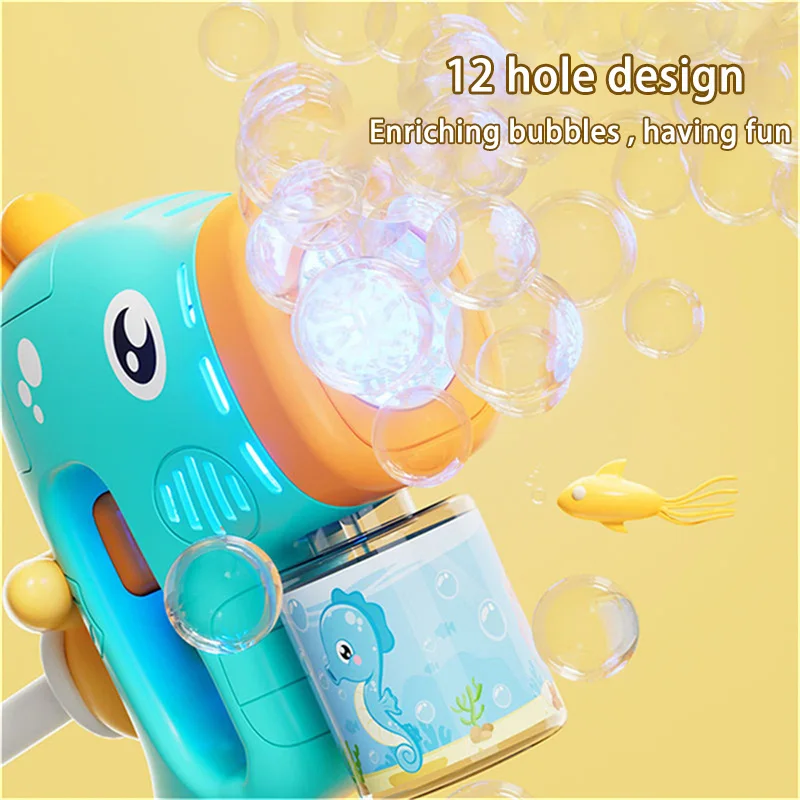 KNYYSECQ Bring 2 bottles 50ml bubble water 2pcs Haima children handheld fully automatic bubble outdoor parent-child bubble toy