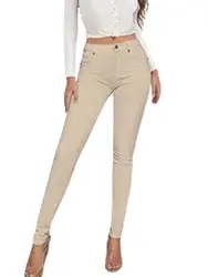 Casual Stretchy jeans for Women  White SKinny Pants Jeans Stretchy Spring Denim Pants Butt Lifting Denim Leggings