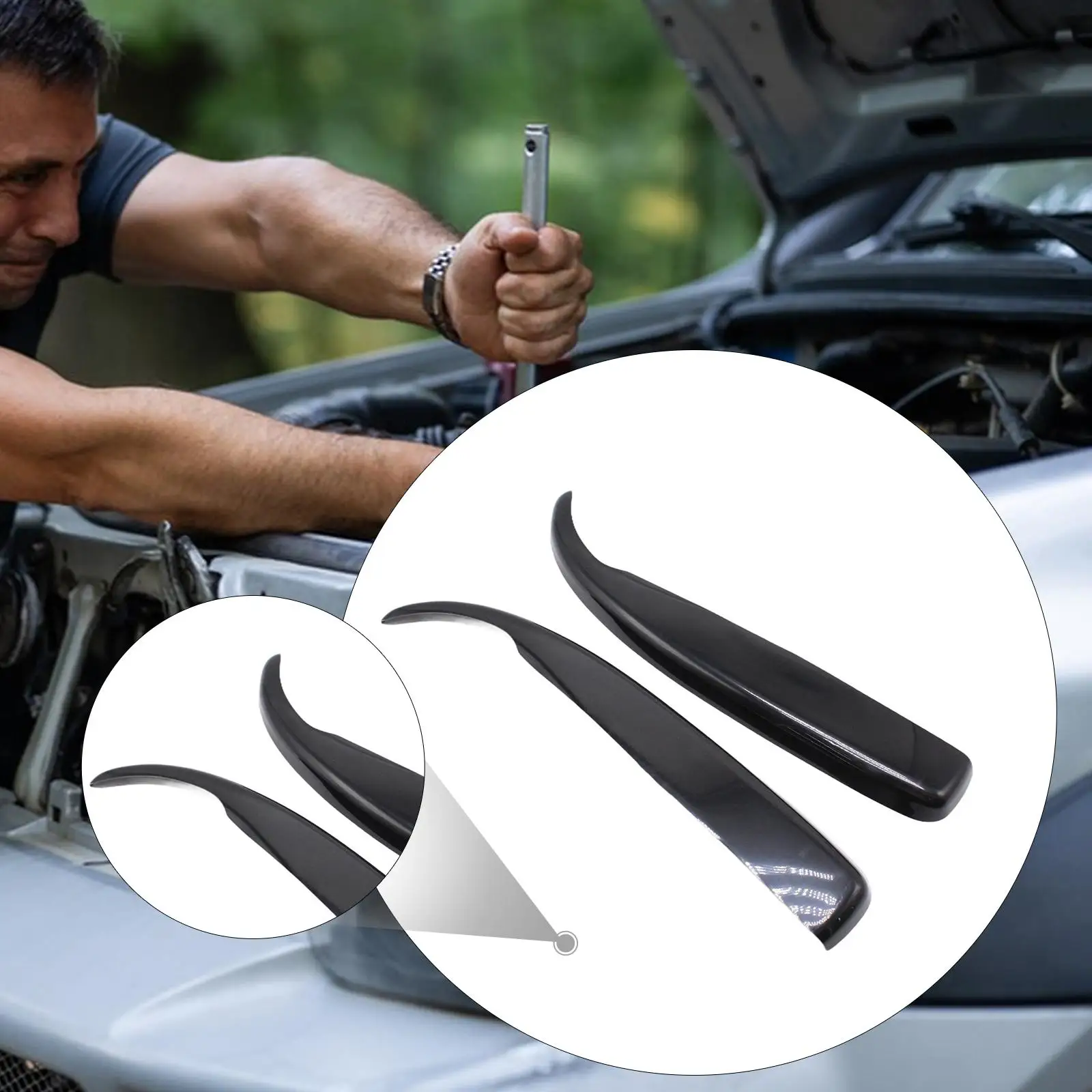 

Накладки на фары (реснички) из глянцевого АБС-пластика, пара, для VW Transporter T4 1990-2003