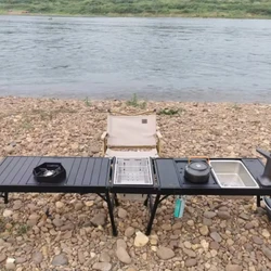 Outdoor IGT Multi-function Sink Unit Board Camping Vegetable Basin Sink Camping Simple Single-slot Tea Tray