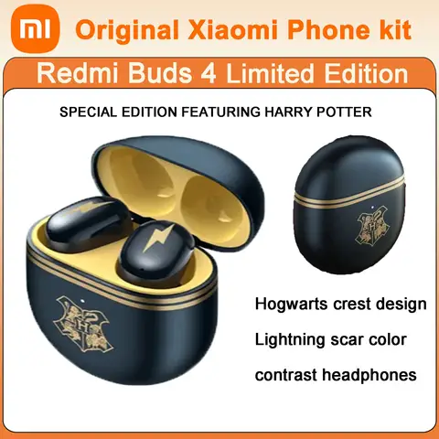 Auricolari originali Xiaomi Redmi Buds 4 Harry Potter in edizione limitata TWS Cuffie da gioco wireless Bluetooth Controllo attivo del rumore