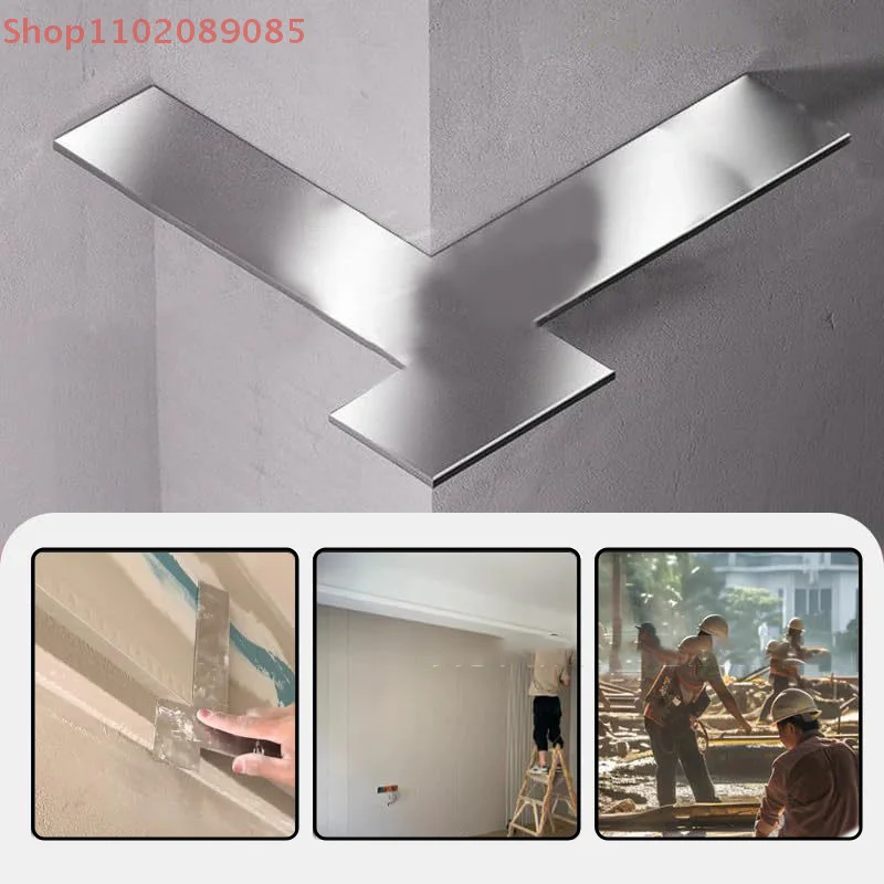 90° Right Angle Level Tool, Stainless Steel, Calibrated for Corner Leveling and Edge Scraping.