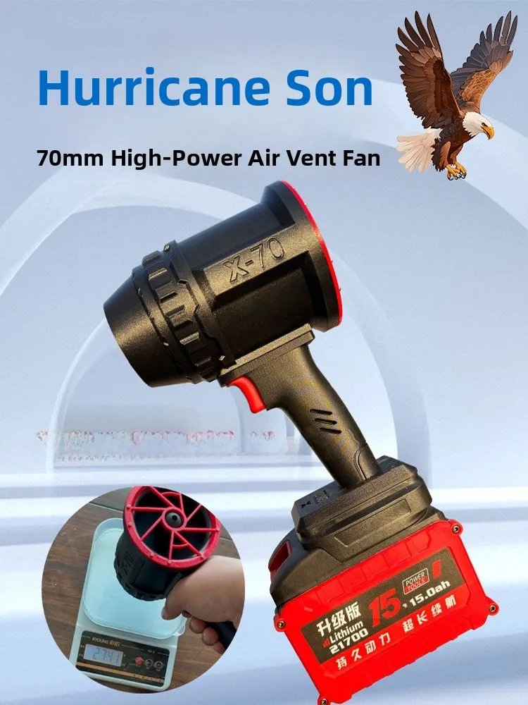 

Violent Fan Luy Star 2800g Blows Snow Dust Cleaning Strong Blower Fan for Outdoor Cam Travel Gear Manual Handheld