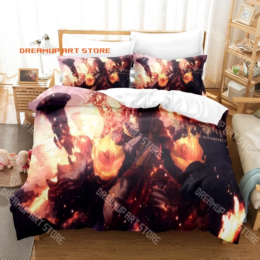 2026 3D Print Fairy Tail Guild Logo Anime Bedding Set Single Twin Full Queen King Size Bed Set Adult Kid Bedroom Duvetcover Set