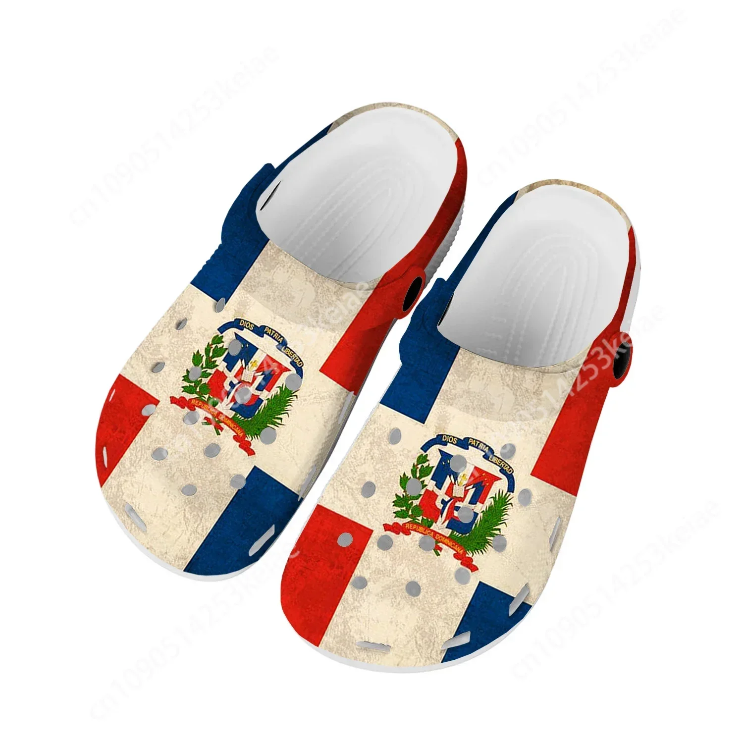 Dominican Republic Flag Home Clogs Custom Water Shoes Mens Womens Teenager Shoe Garden Clog Breathable Beach Hole Slippers