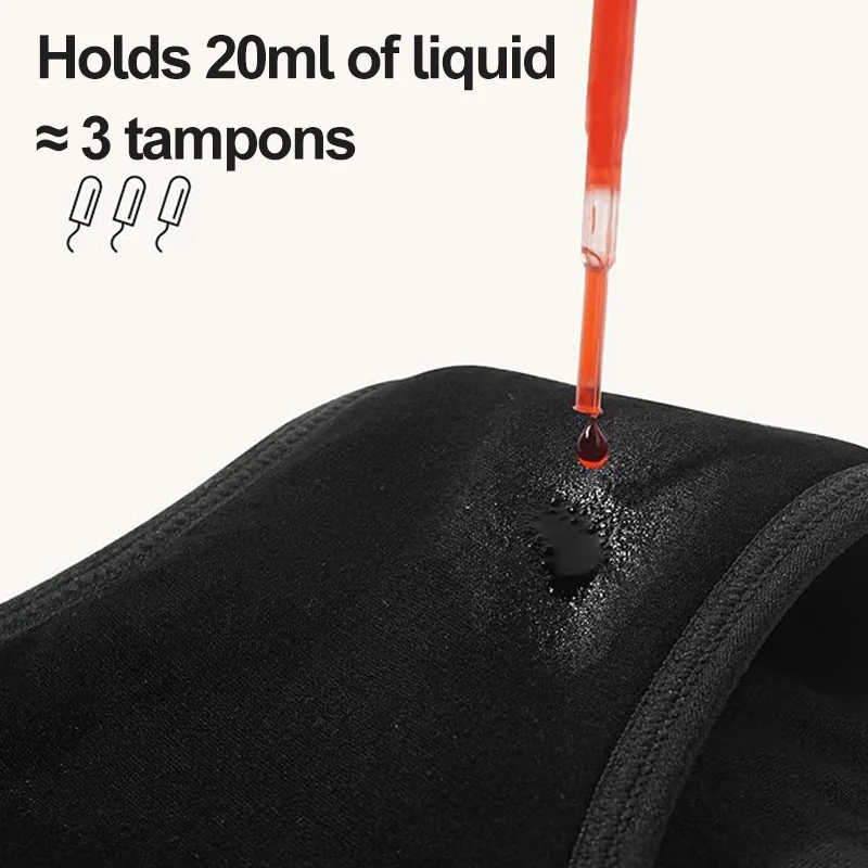 3-Piece Women Period Underwear Leakproof Menstrual Panties Solid Mid-rise Abundant Flow Menstruation Woman Physiological Briefs - view 4