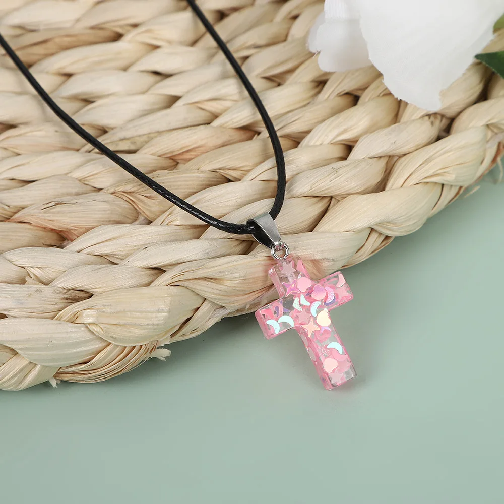 MY6 Resin Glow in the Dark Heart Pendant Necklace, Colorful Luminous Love Charm for DIY Jewelry Making, Gift view 5