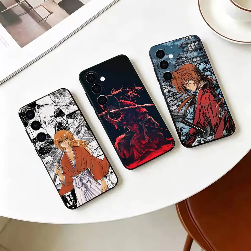 Rurouni Kenshin Kenshin Himura   Black Soft Silicone Phone Case For Samsung Galaxy A71 A72 A73 A51 & Other Related Models