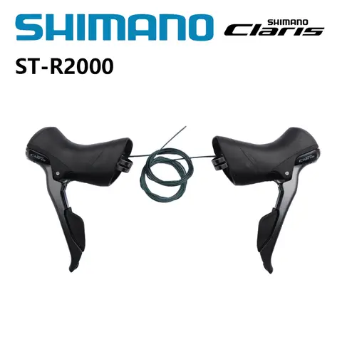 SHIMANO CLARIS R2000 시프터 레버 듀얼 컨트롤 레버 2x8s 도로 자전거 용 시프터 자전거 액세서리 한 쌍 오리지널 Shimano