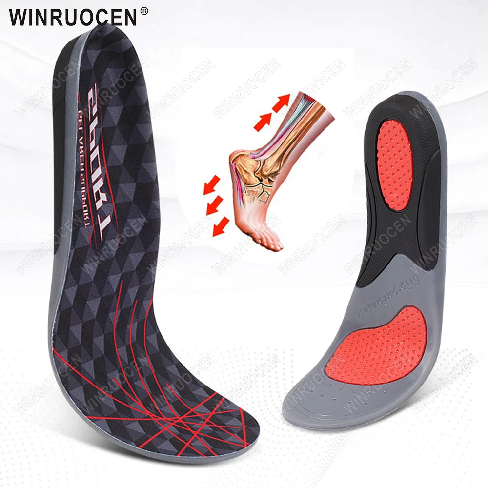 

1/2 пары стельок для обуви для мужчин и женщин, легкие, из ЭВА, для бега, с амортизацией, дышащие, ортопедические подушечки премиум-класса WINRUOCEN