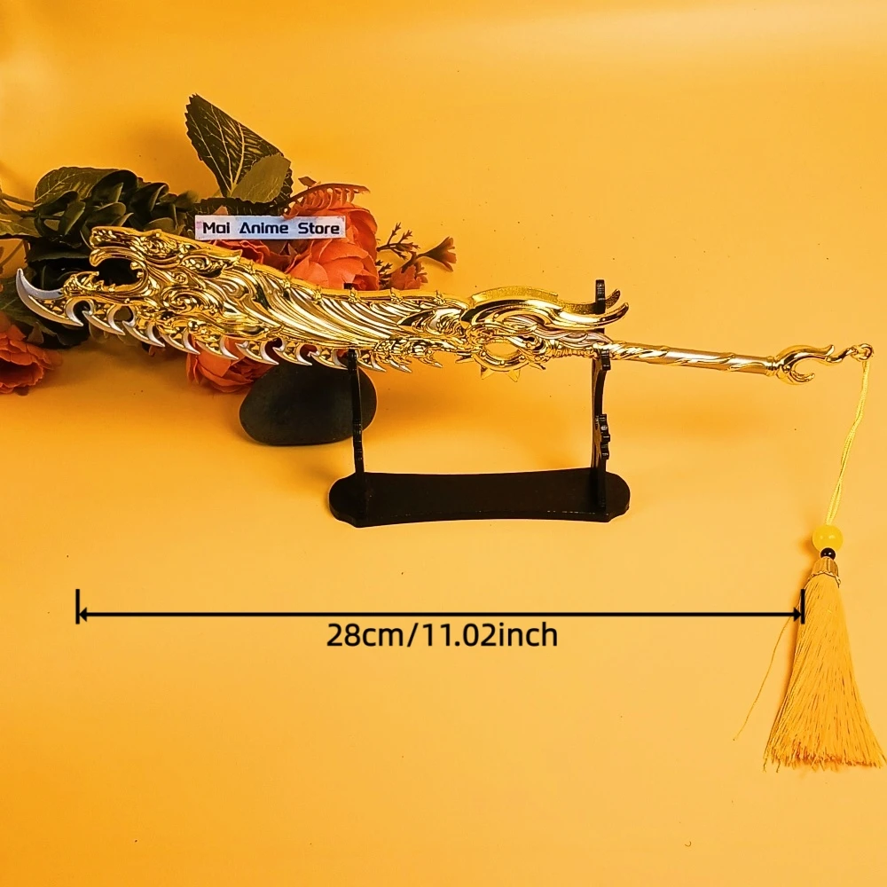 11 بوصة معدنية ناراكا بليدبوينت كاتانا الأصلي الساموراي صابر الصلب السيف Ainme الحجم الحقيقي اليابانية كاتانا دمشق السيف لعبة هدية #4