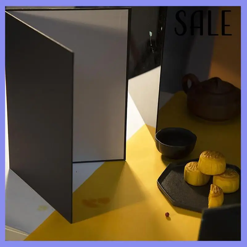

A3 Foleto Photography Cardboard Folding Reflector Black Silver White Thick Paper Book Board Reflective For Camera Photo CNIM Hot