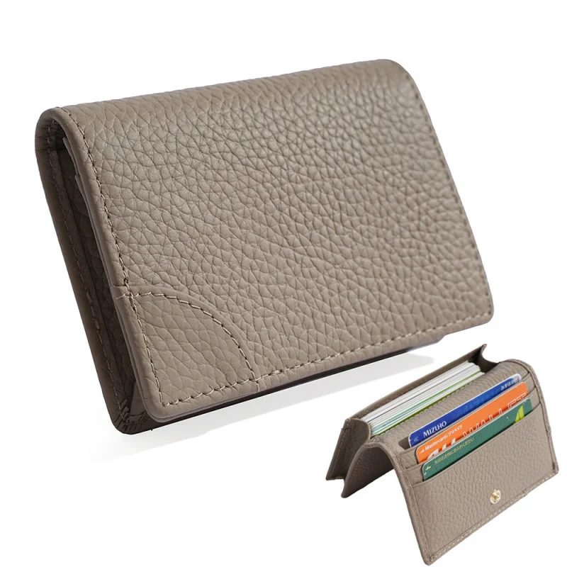 Multi-Function Card Holder genuine leather business card case fashion Korean style cowhide creative organizer coin purse