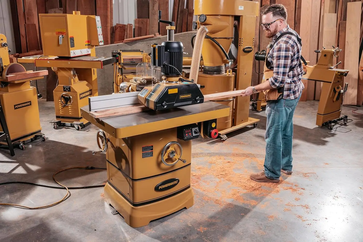 Powermatic 3-Roll Power Feeder, 1/4 HP, 115V 1Ph