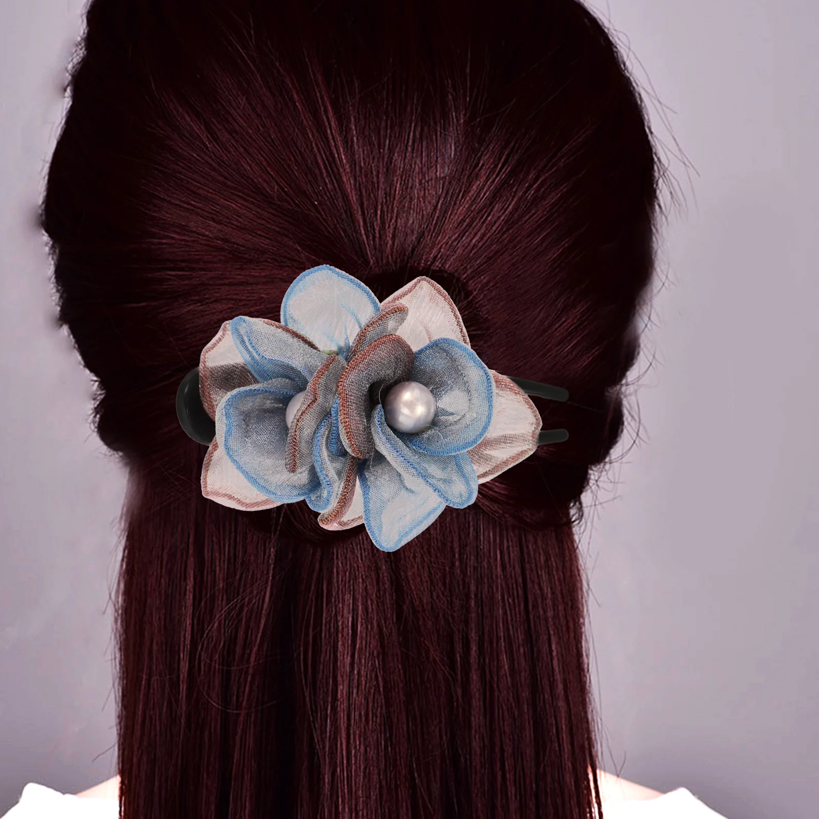 

Hair Clips Duckbill Hairpin Flat Claw Bow Tie Haircut Root for Curly Side Swallowtail Miss