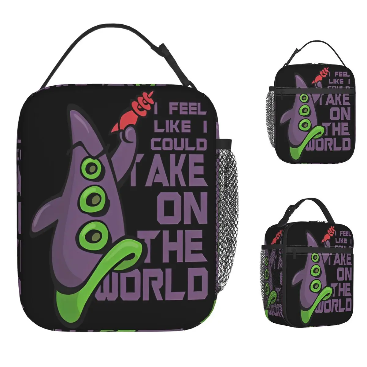 

Purple Tentacle Lunch Bag Outdoor Picnic Lunch Box For Unisex Leisure Thermal Lunch Bags Waterproof Portable Zipper Cooler Bag