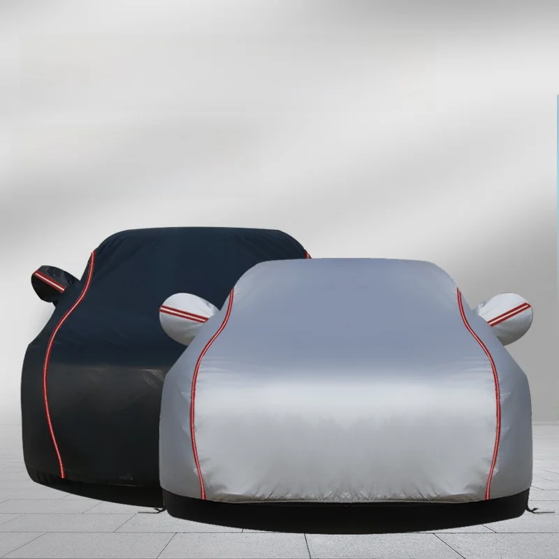 

Thickened Car Cover Oxford Cloth Composite Aluminum Film PVC Weather Resistant Anti-Aging Four Season Snow Proof Car Jacket