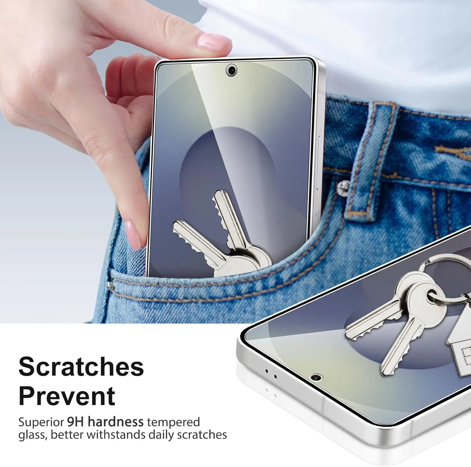 Protector de pantalla para Samsung Galaxy S25 Ultra templado vidrio 9H transparente antiarañazos