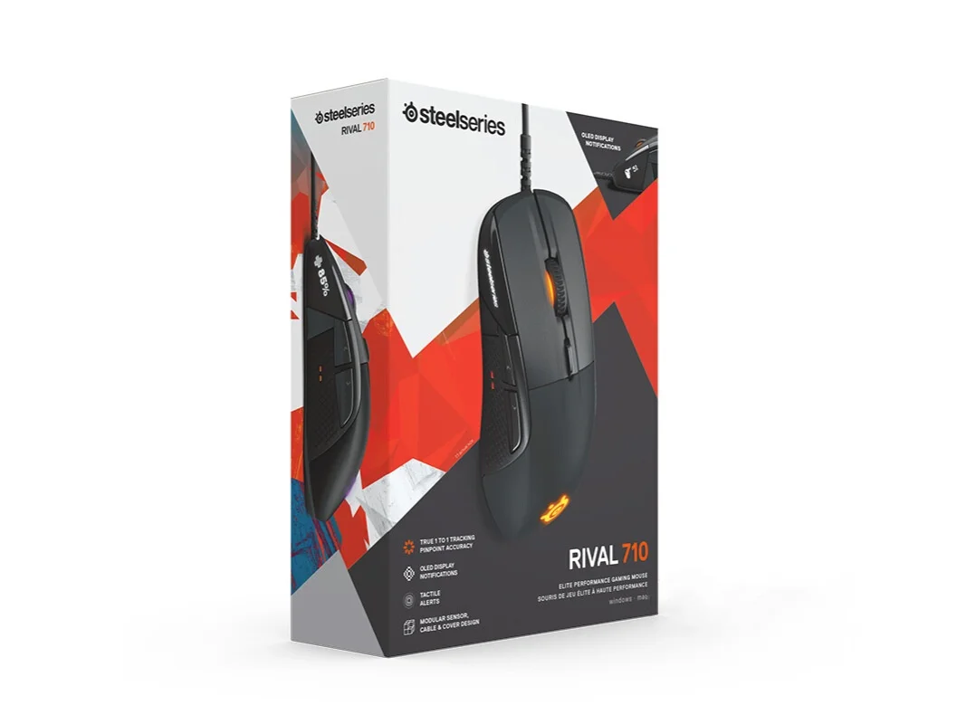 SteelSeries Rival 700 Rival 710  Wireless Gaming-Mouse - dualen optischen Sensor - einstellbarer Lift-off-Distanz - abstimmbaren