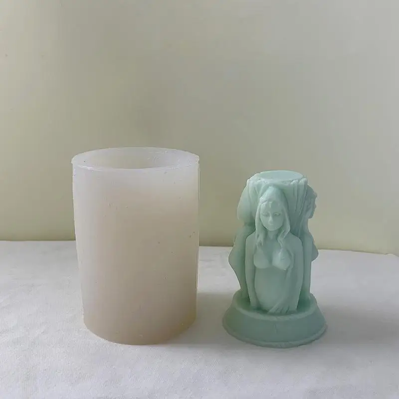 Triple Women Mold Silicone Crafting Girl Bust Mold For Resin Sister Friendship Art Statue For Candle & Crafts Making