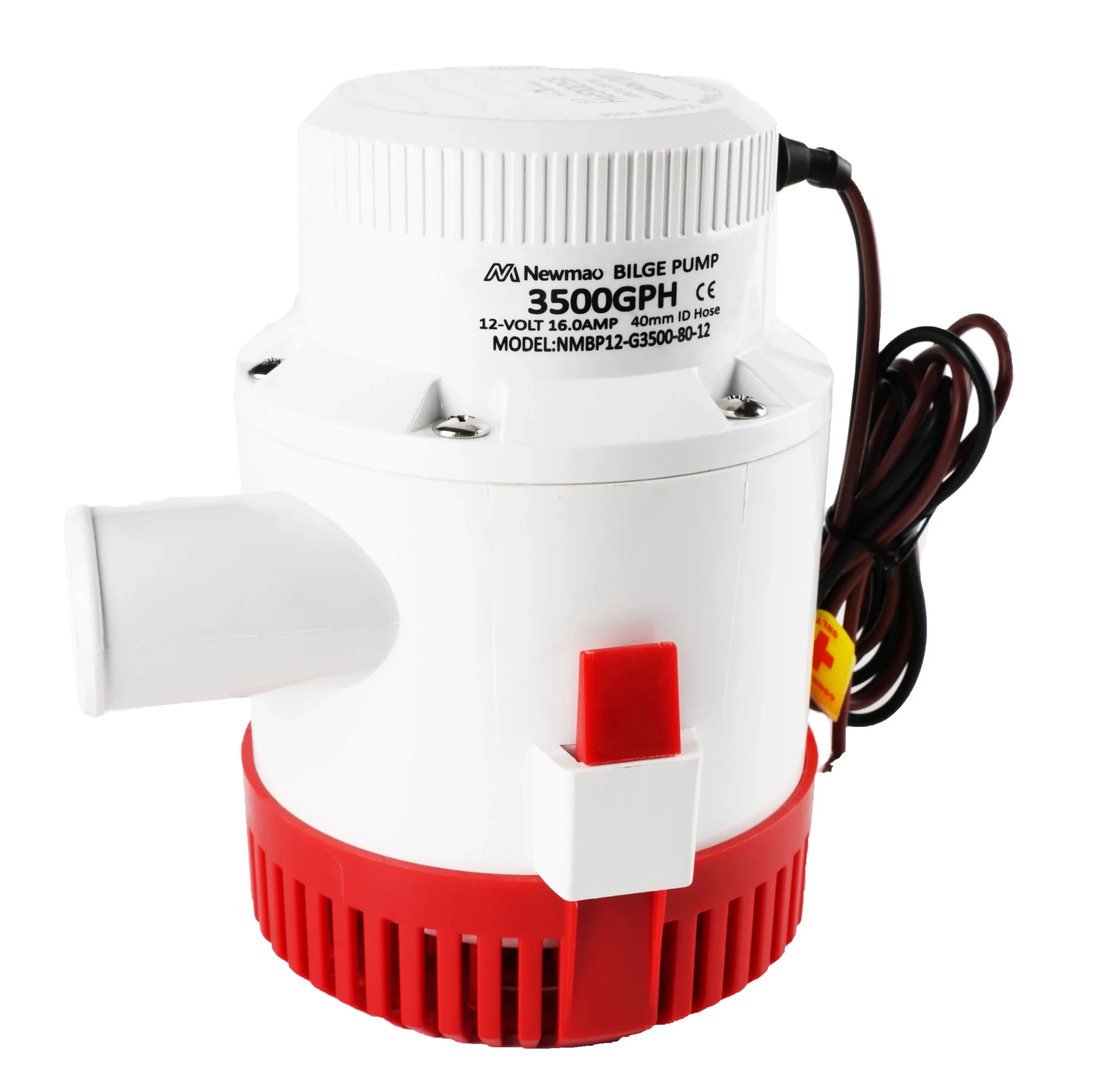 Imagem -04 - Bomba de Água Elétrica para Barcos Barco Submersível Bomba de Água com Interruptor de Flot Grande Fluxo dc 12v 24v 3700 Gph