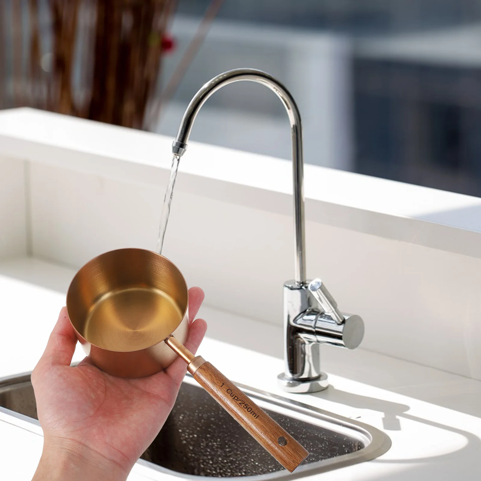 

8Pcs Stainless Steel Measuring Spoons Cups Set Nesting Teaspoon Coffee Scoop Kitchen Baking Cooking Precise Measurement Utensils