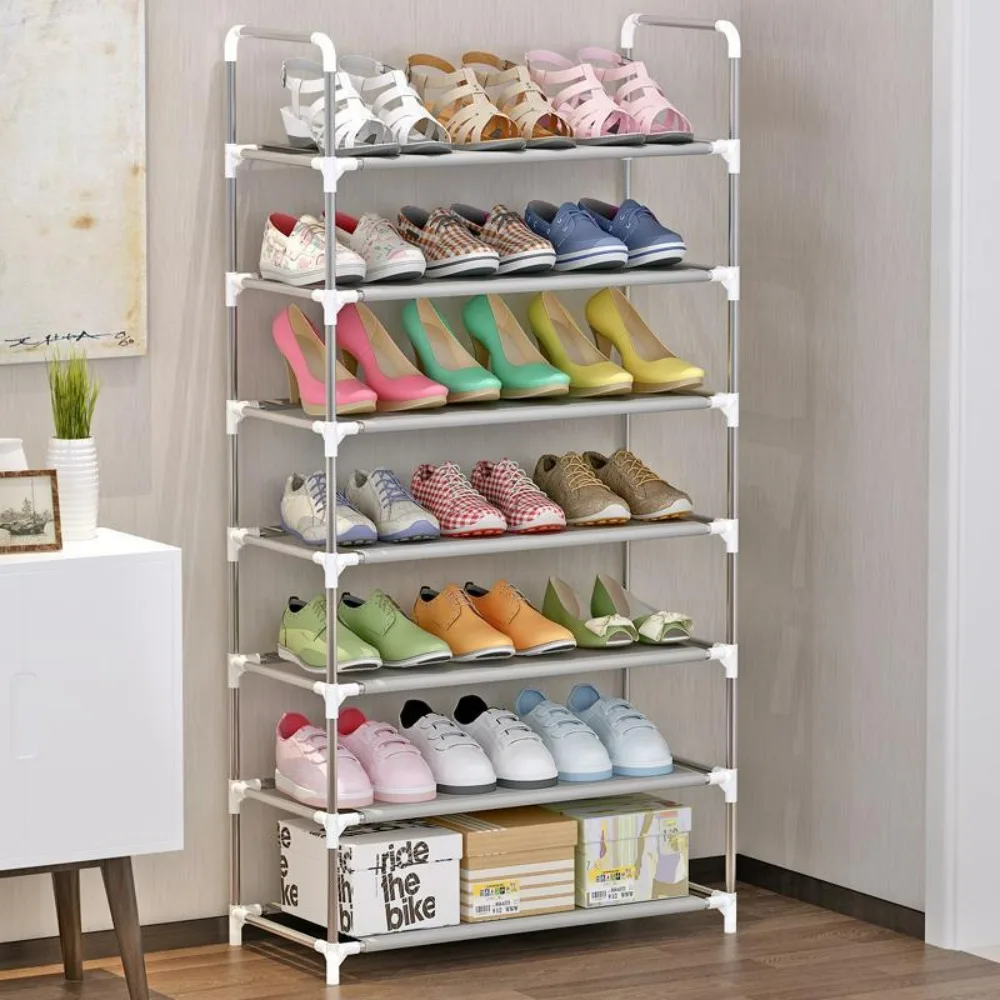 

7 Tier Shoe Storage Rack, Simple Shoe Organizer, Household Stand Rack, Shoe Shelf for Entryway, Summer Essentials Home Furniture