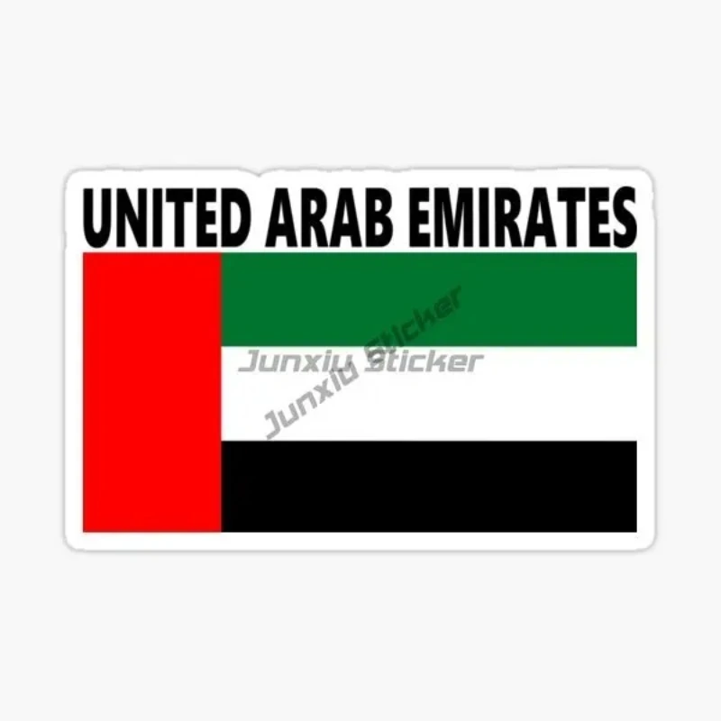 

UAE Scenic Dubai National Flag Car Sticker Windshield Bumper Motorcycle Helmet Decal