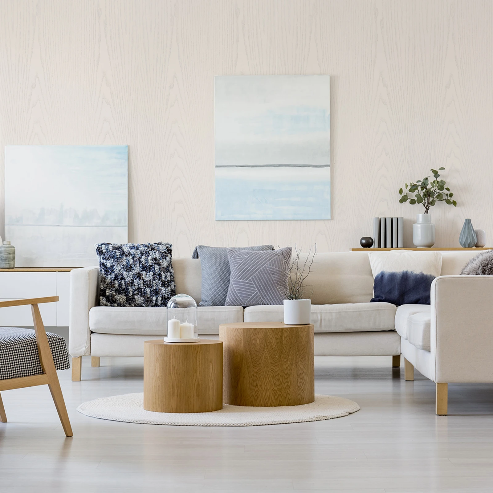 

1 Roll Thickened Waterproof Oil-Proof Self Adhesive Wallpaper Decorative Wall Sticker For Home Office Peel Stick Easy Apply