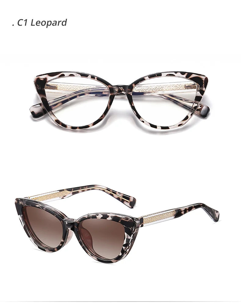 Ralferty 2-in-1-Luxus-Katzenaugen-Magnet-Sonnenbrille, polarisierter Blaulichtfilter, aufsteckbare Glas-Sonnenbrille mit Federscharnier und Farbverlauf – Detail 8