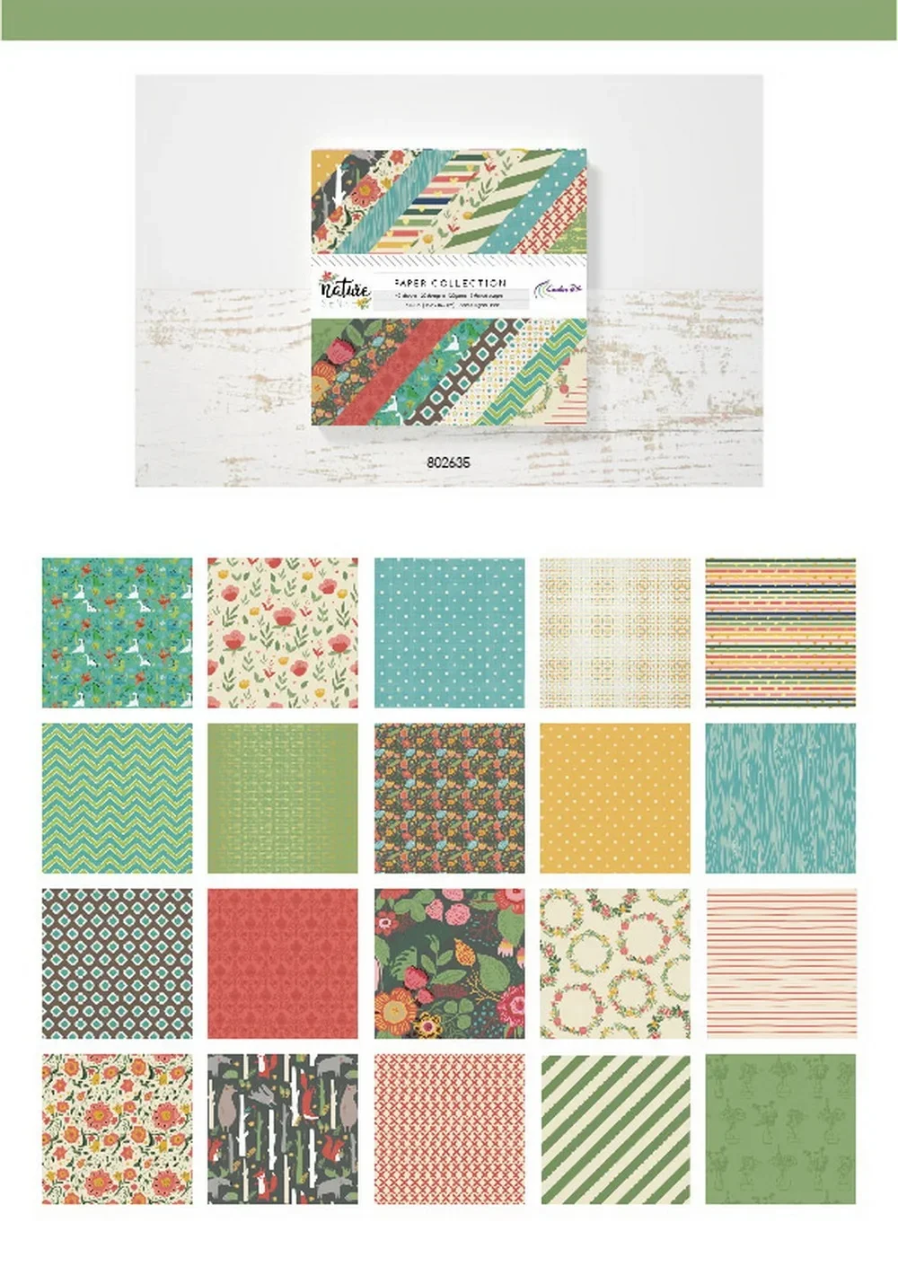 Creative Path 6x6 Zoll Journaling-Hintergrundpapierbögen Quadratisches Origami-Papier 15x15cm Blumenmuster Scrapbook Dekoratives Papier – Detail 24