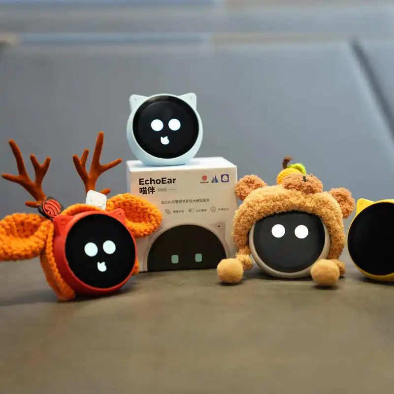 Echoear Meow Companion Desktop Intelligent Ai Chat Robot Bean Bag Voice Dialogue Toy Finished Holiday Christmas Gift Toy