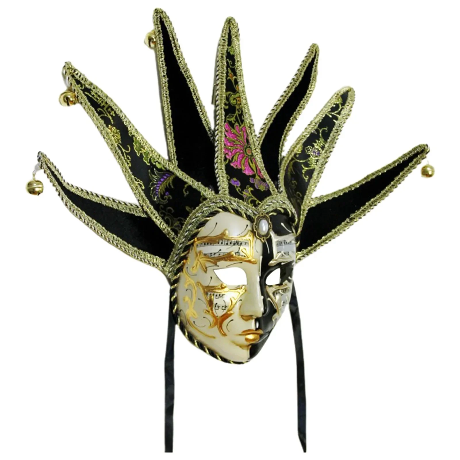 Venetian Mask Jester-Mask Wall-Decor Collection Full Face Mask Man Nice Carnival Mardi Gras Masks Masquerade Mask for Halloween