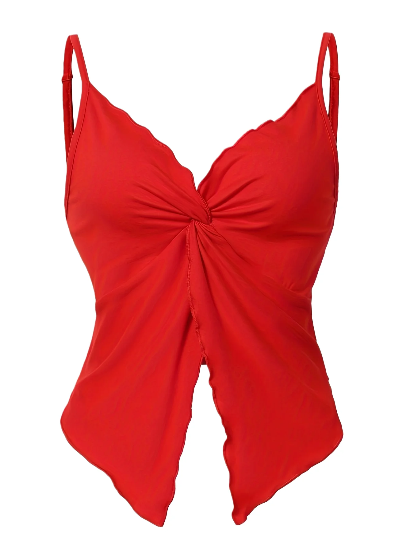 Lady's red solid-color sexy high-end elegant relaxed style link girl fashion brand halter-neck dress