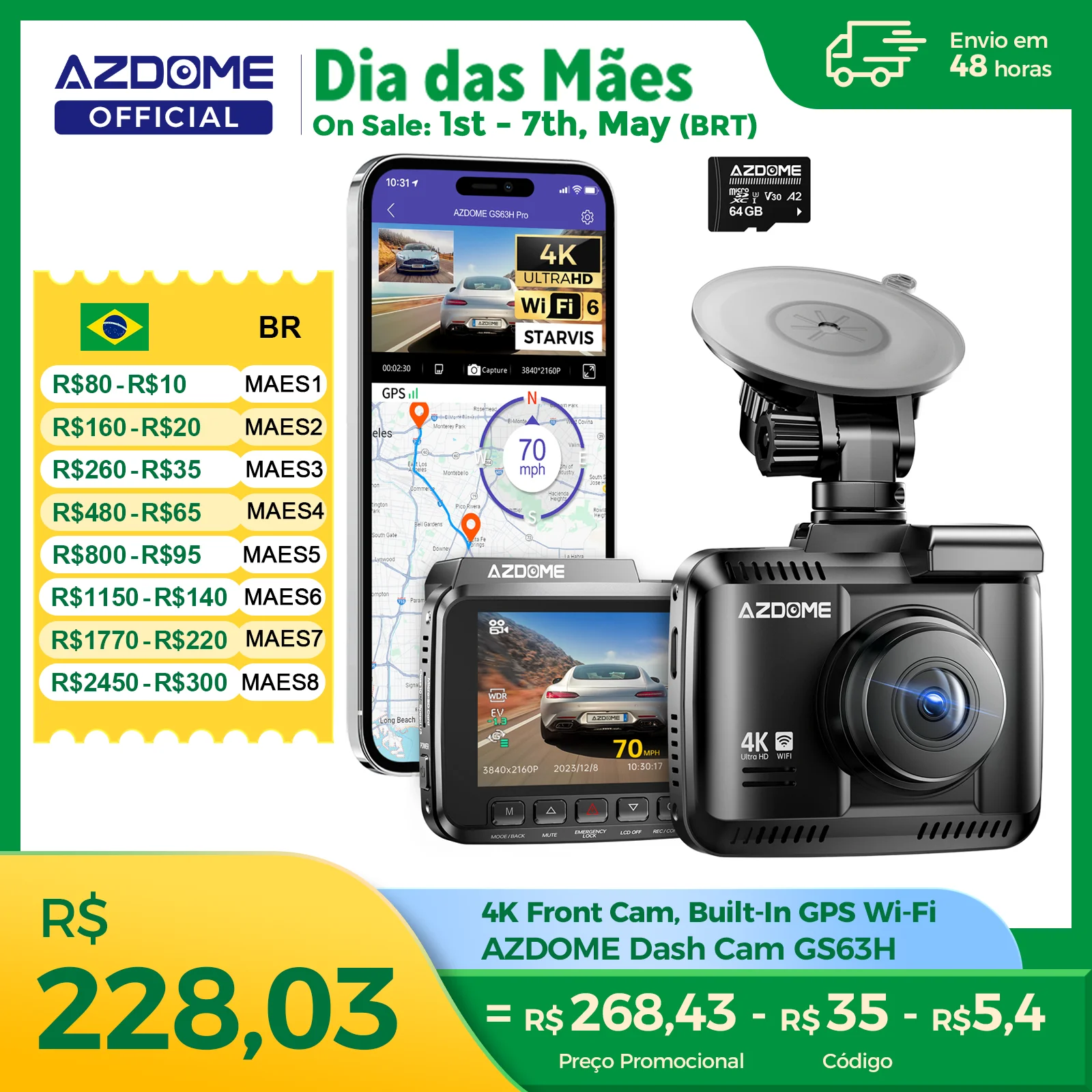 azdome-dash-cam-gs63h-4k-built-in-gps-wi-fi-dash-car-camera-with-starvis-24-screen-wdr-night-vision-car-dvr-parking-monito