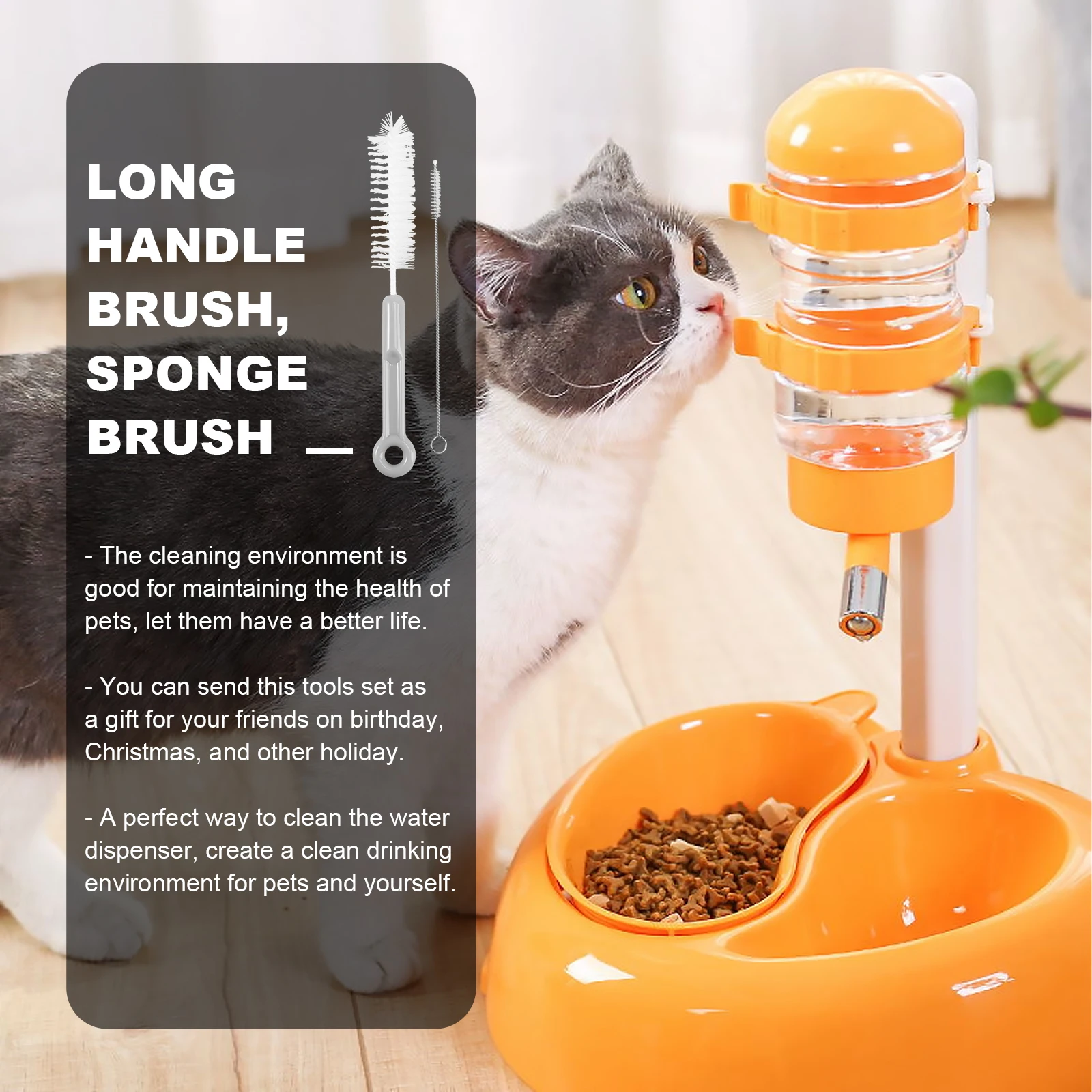 

Drinking Fountain Cleaning Kit Long H Brushes Water Dispenser Pet Bowl Tools Supplies Home Daily Use Pet Feeder Clean Brush