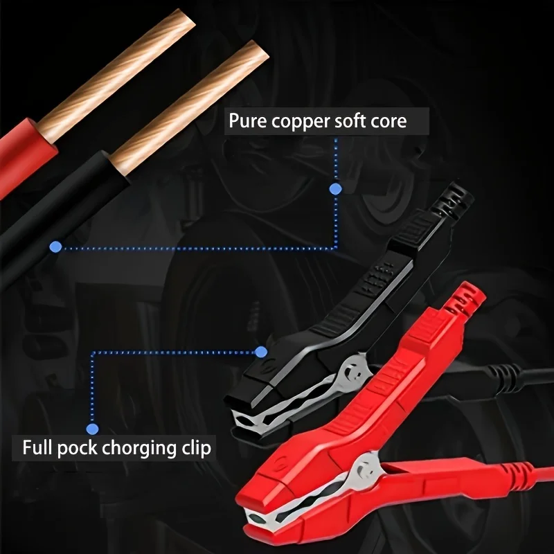 10/20-Amp Auto-Acculader, 12V 24V Volautomatische Batterijhouder, Trickle Charger Voor Agm, Std, Gel, Lifepo4, Loodzuur