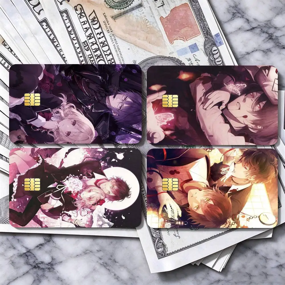 Dark Otome Game DIABOLIK LOVERS  Credit Card HD Stickers Easy to replace, change card style anytime as you like