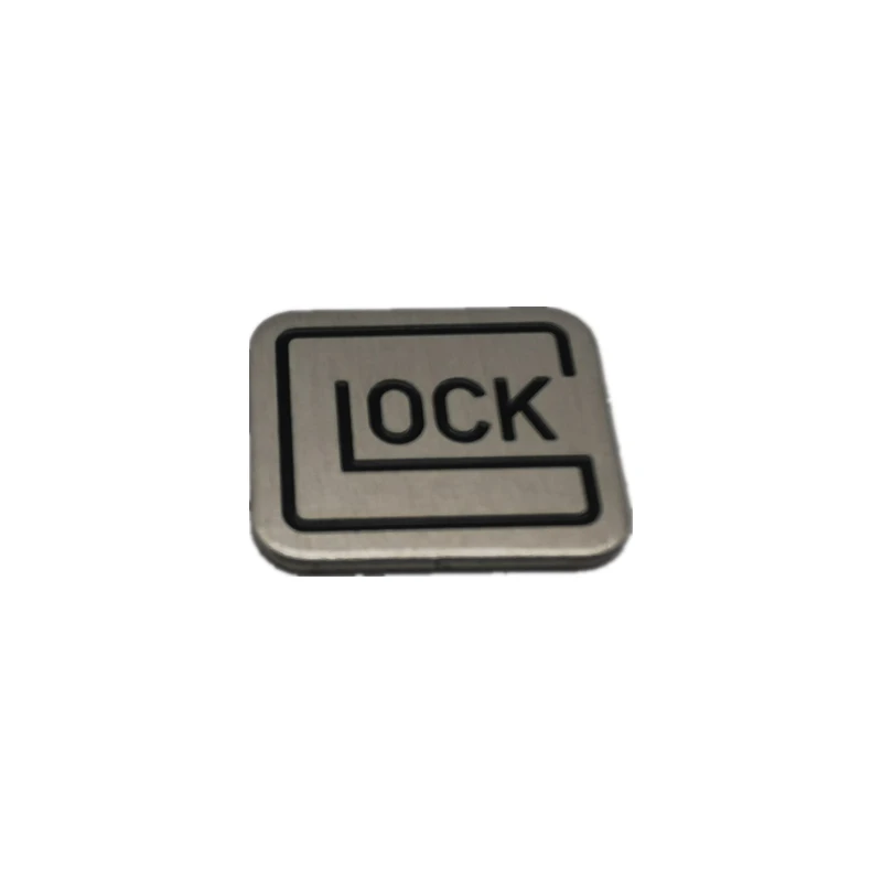 Boxed CNC Stainless Steel Glock 17 Grip Patch Nameplate Decoration for Kublai P1 Accessories