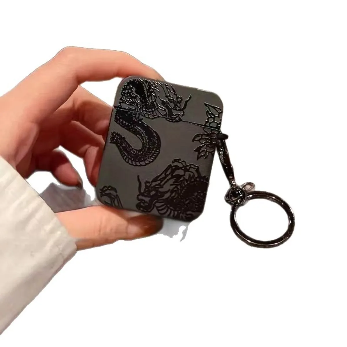 Coole Hüllen mit chinesischem Drachenmuster für Apple Airpods Pro3/Pro2/Pro Kopfhörer, AirPods 5/4/3/2/1 Kopfhörerhülle, Schutzhülle – Detail 5