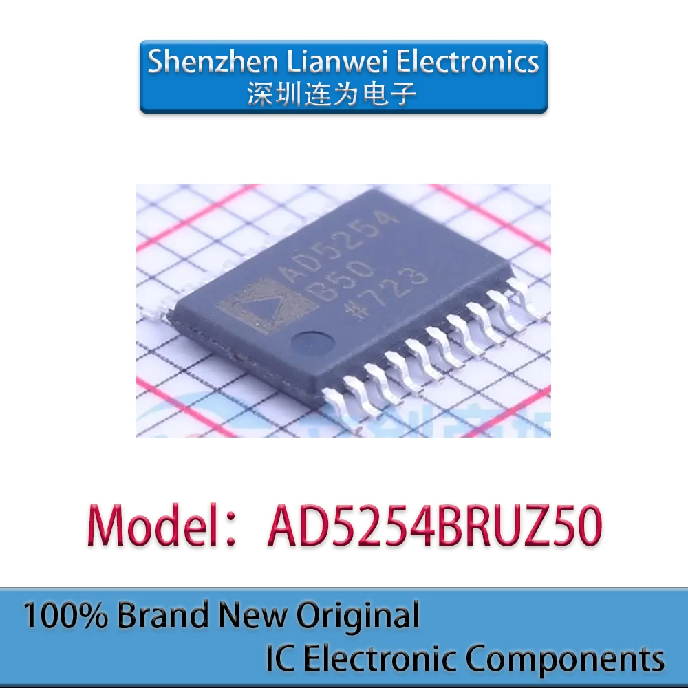

100% New Original AD5254 AD5254BRUZ50 AD5254B50 IC Chipset TSSOP-20