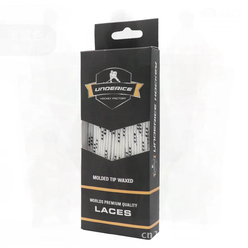 أربطة أحذية هوكي الجليد الملونة مشمعة مقاومة للماء ومقاومة للاهتراء للأطفال والكبار أربطة أحذية التزلج عبر الحدود #2