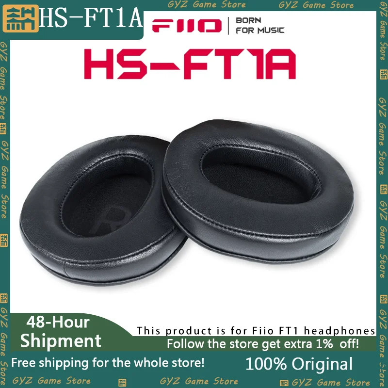 FiiO HS-FT1A For Wooden Fiio FT1 Headset Leather Ear Muffs Large Ear Sheepskin Ear Caps Custom Headphones Cover