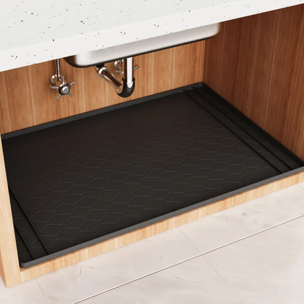 

Modern Fashion Sink Pad, Cabinet Pad Silicone, Anti-fouling and Waterproof Cabinet Protective Pad, Bathroom Cabinet Tray.