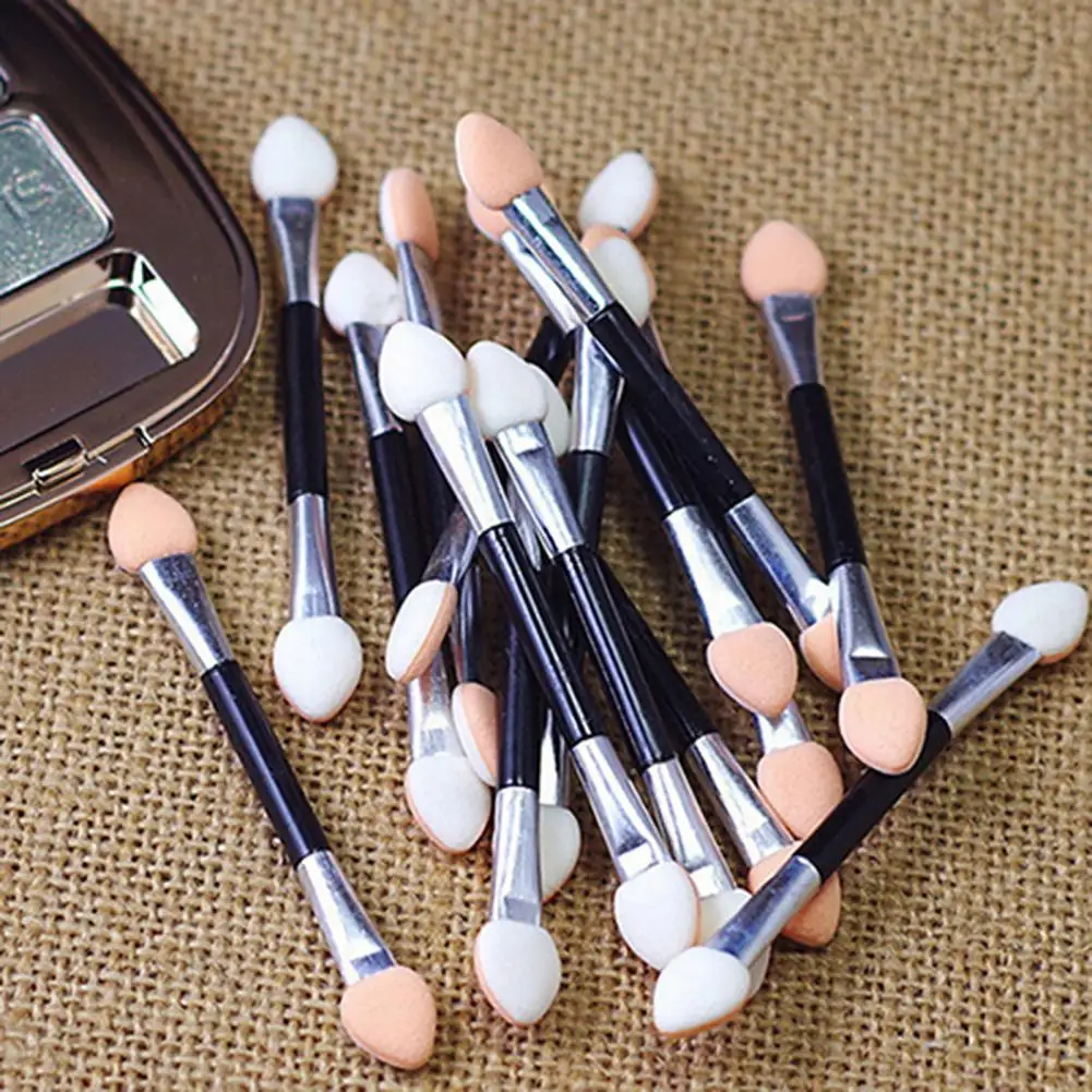 Sturdy Cosmetic Brush Cosmetic Beauty Tool Double-end Sponge Cosmetic Eye Shadow Brush Brush