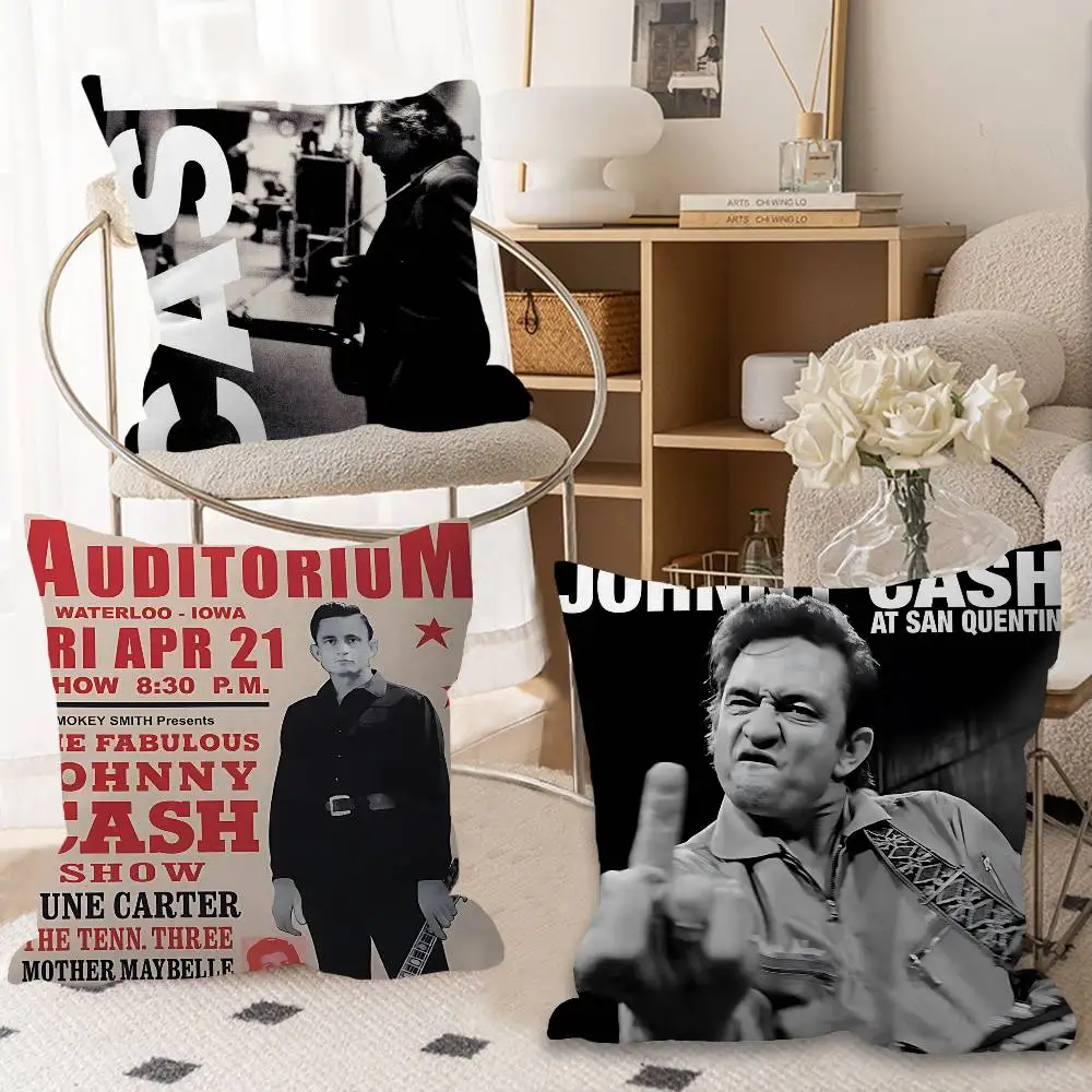 

Rock Music Band Star Johnny Cash Pillow Anime Pillow Sofa Bed Head Pillow Cover Cushion Cover 45x45 Cm Fashion