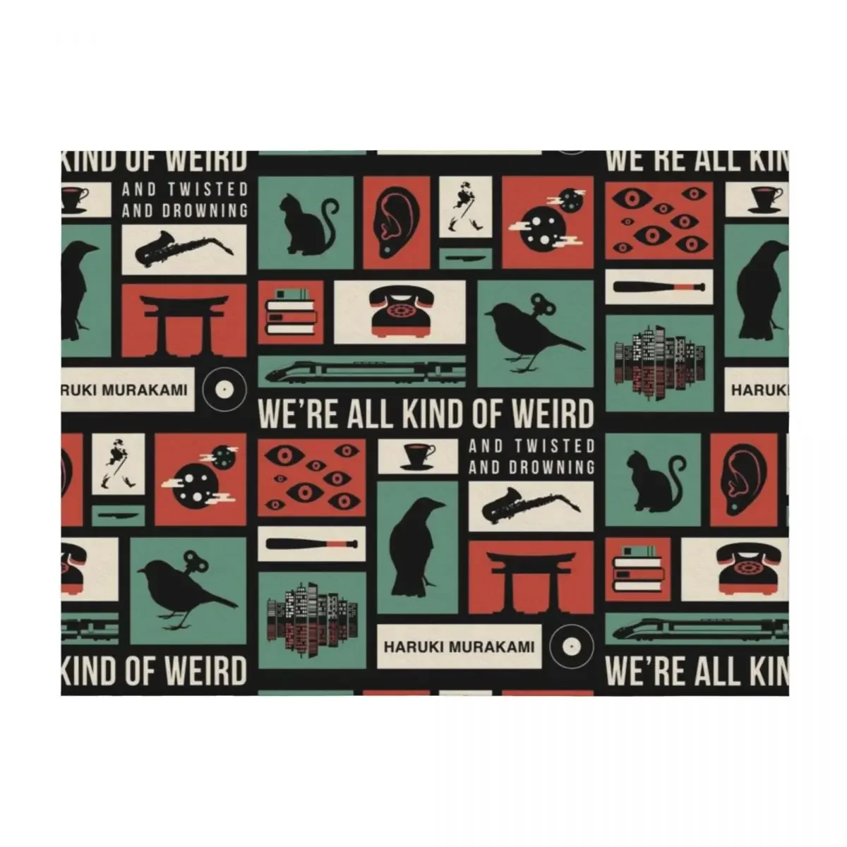

Haruki Murakami Throw Blanket for sofa Luxury Nap Bed Blankets