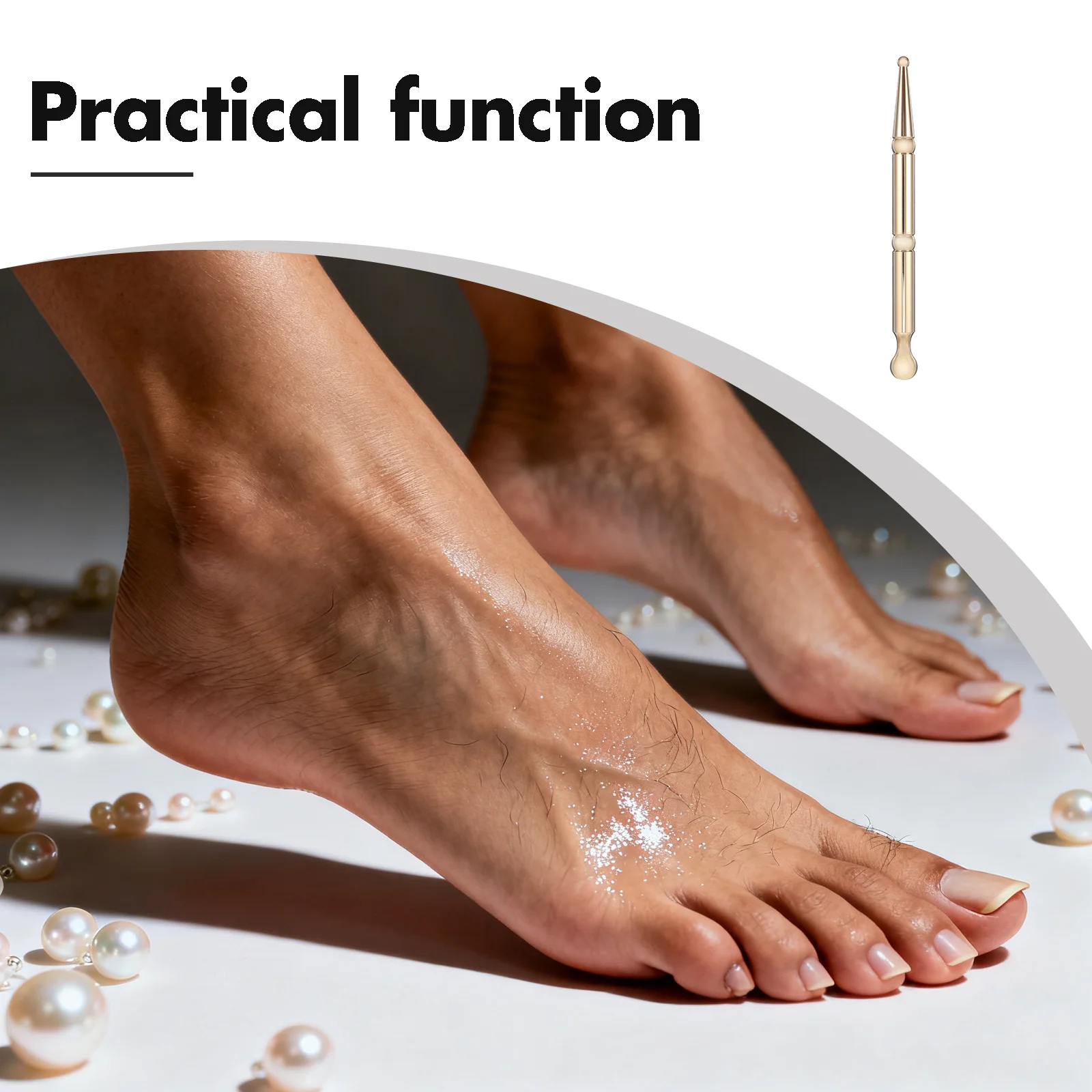 Dual-Head Brass Acupressure Pen Deep Tissue Massage Tool Body Point Stimulator Self-Massage Therapy Stick For Face Neck Pain